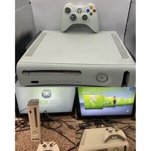 Official Microsoft Xbox 360 60GB NXE Old 08 Dashboard Fat White Console Tested!